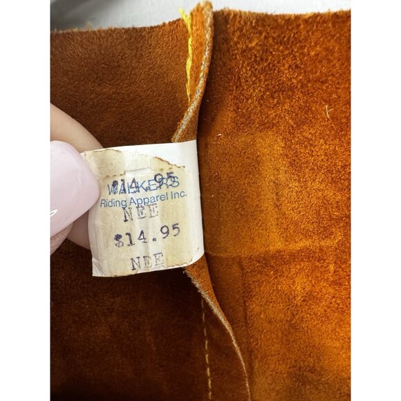 VTG Walkers Western Cowboy Suede Vest Longhorn Horse Riding Rodeo Sheriff USA 6 - Picture 4 of 6